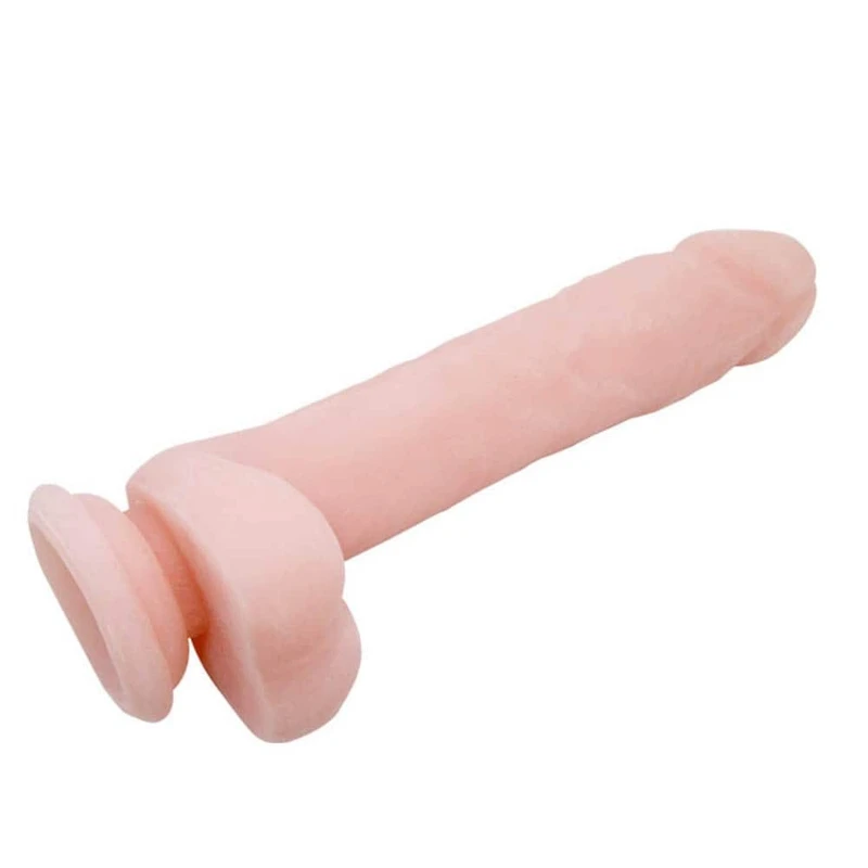 Debra 21,5cm Realistični Dildo sa Testisima i Vakuumskim Postoljem