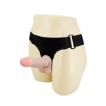 Debra Jessica Strap-On sa Realističnim Dildom 10,5cm - Vodootporni, Sa Testisima, Boja Kože