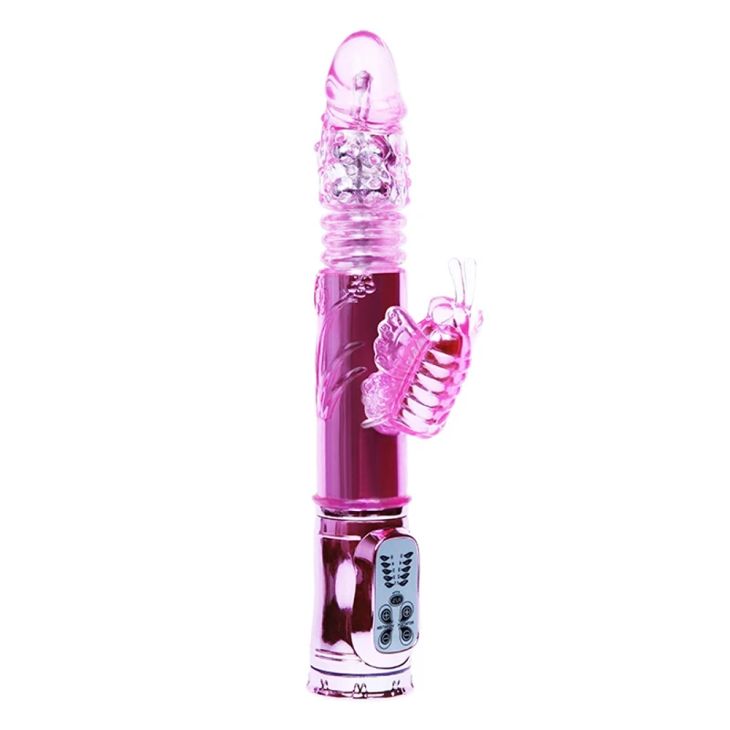 Debra Vibrator sa Leptirima Pink