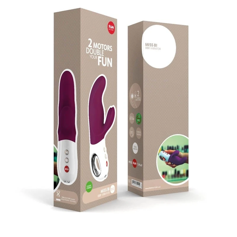 DER Vibrator za G-tačku i klitoris - ljubičasti 17cm