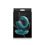 Desire - Euphoria - Dupli Dildo sa Air Pulse Tehnologijom - Vodootporni - Tamno Zelena