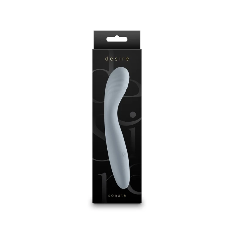 Desire - Sonata vibrator za G tačku, 17.6cm, vodootporan, sivi