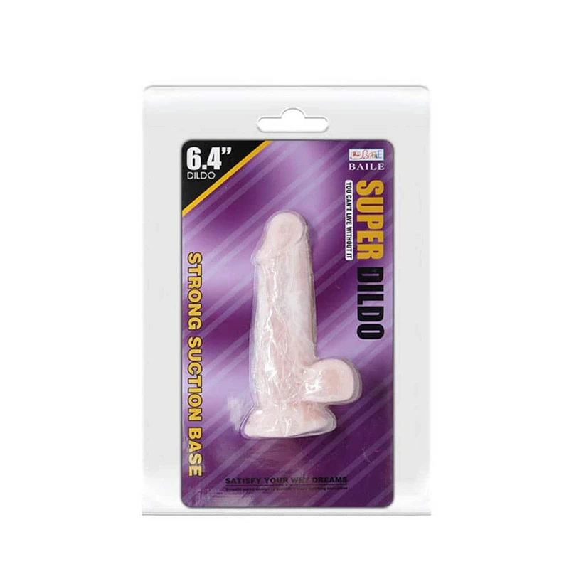 Dildo 16,5cm sa vakuumskim postoljem i testisima - Debra