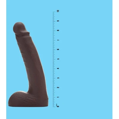 Dildo Milan Christopher - Braon, 23cm, Sa testisima i vakuumskim postoljem - Sexy Shop
