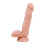 Dildo sa testisima, vakuumskim postoljem - 18cm, Chisa Novelties