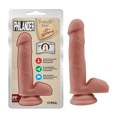 Dildo sa testisima, vakuumskim postoljem - 18cm, Chisa Novelties - Sexy Shop