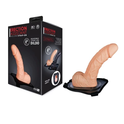 Dildo sa trakama NMC 20,3cm, realistično, sa testisima, boja kože - Sexy Shop