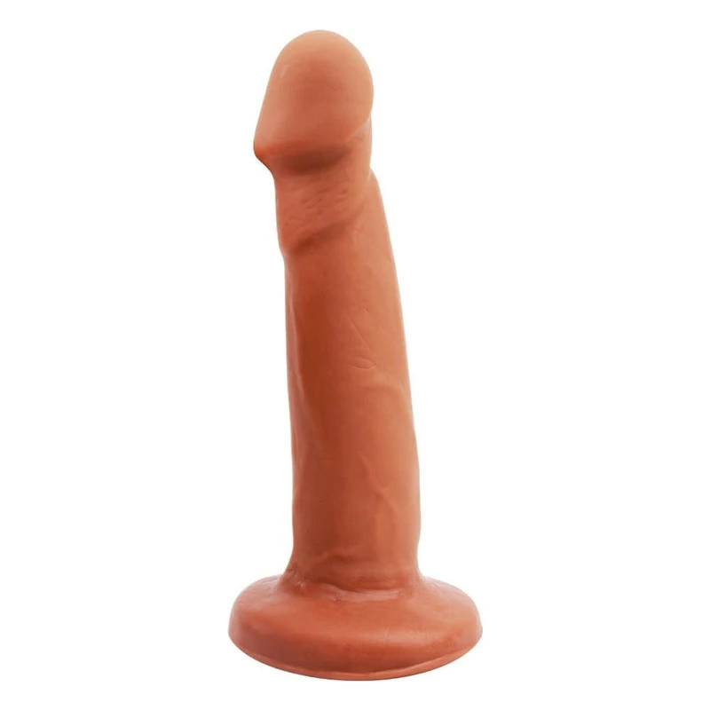 Dildo u obliku penisa sa vakuumskim postoljem - 18,5cm - Chisa Novelties - Vodootporan - Boja pesak