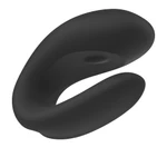 Double Joy vibrator (Black) - Satisfyer, vodootporan, kontrolisan aplikacijom