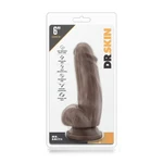Dr. Skin Mr. Smith Dildo 17,8cm Braon sa Testisima i Vakuumskim Postoljem