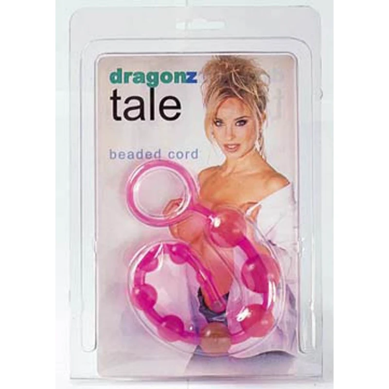 Dragonz Tale Anal Kugel Kette Pink - vodootporna roza igračka za analnu stimulaciju