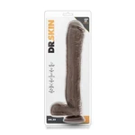 Dr.Skin Mr.Ed 33 cm dildo braon sa vakuumskim postoljem i testisima