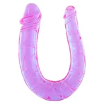 Dupli dildo ljubičasti 30cm sa venama - Seven Creations