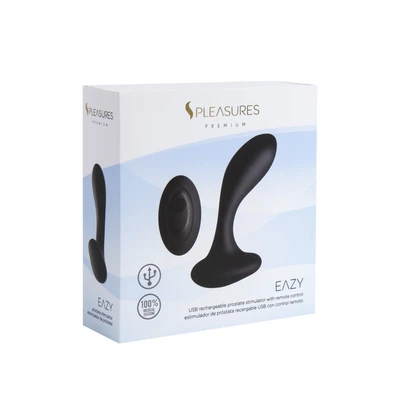 EAZY - Crni vibrator sa daljinskim upravljačem za G tačku - Sexy Shop