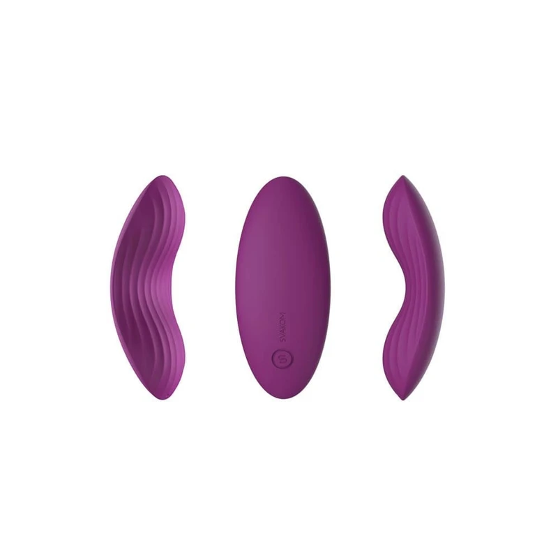 Edeny Violet - Vodootporni vibrator sa aplikacijom, ljubičasti, 9,1 cm