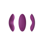 Edeny Violet - Vodootporni vibrator sa aplikacijom, ljubičasti, 9,1 cm