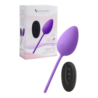 EGG VIBRATOR ODETTE - Daljinski, Vodootporni, Ljubičasti - Sexy Shop
