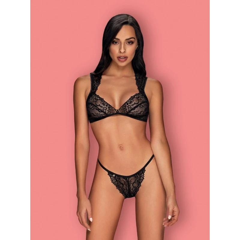 Elisetta 2-dijelni set S/M crni