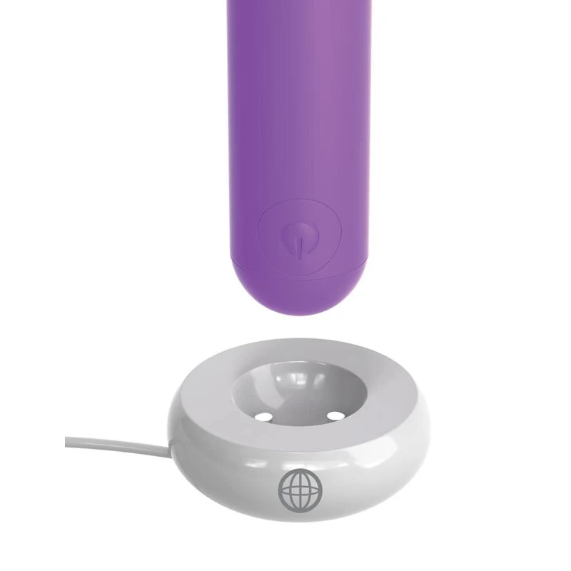 Fantasy For Her USB Punjači Bullet - Vodootporni Mini Vibrator 9,1 cm - Ljubičasti