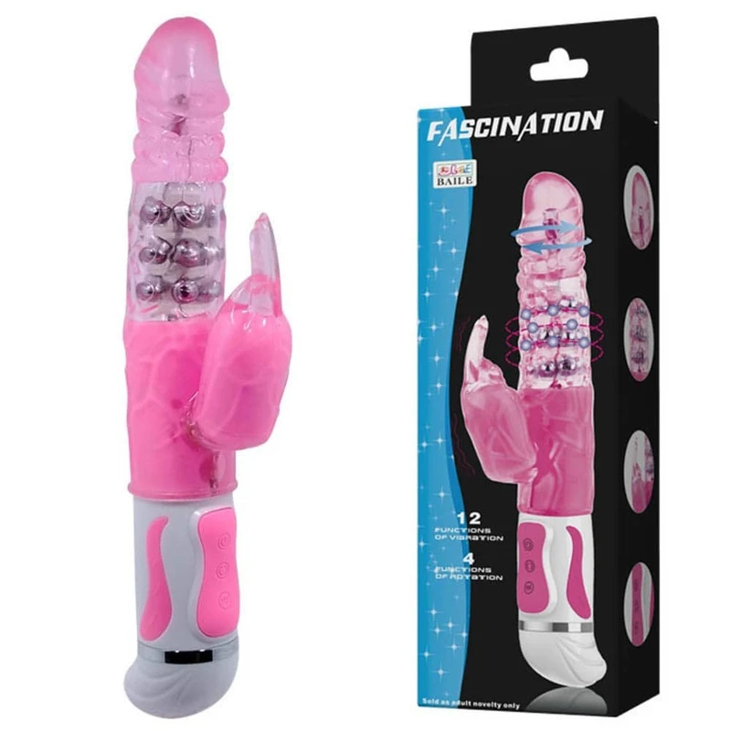 Fascinantni Bunny Vibrator Roze sa Stimulacijom Klitorisa i G-tačke
