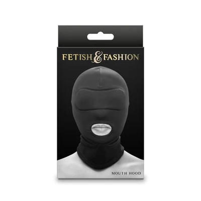 Fetish & Fashion - Crna Usna Kapica - Alternativno Pakovanje - Sexy Shop