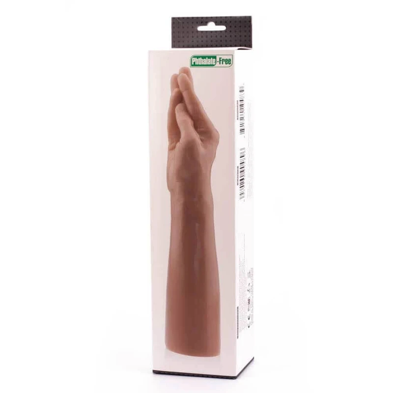 Fist dildo sa oblikovanim prstima - Realistična rukavica 36cm, vodootporna, boja kože