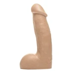 Fleshjack Boys Reno Gold Dildo sa testisima i vakuumskim postoljem, 19cm, koža
