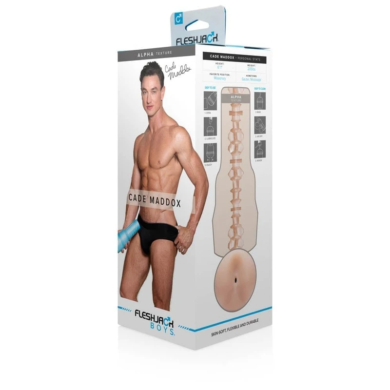 Fleshjack Cade Maddox Alpha 25,4cm - Vodootporni Teksas u Boji Kože