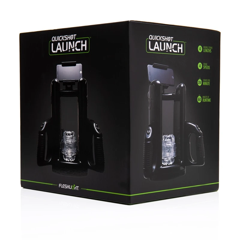 Fleshlight Quickshot Launch™ - Automatski uređaj za uživanje, crni