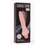 Flexi Vibe Flesh - Realistični vibrator sa testisima, 19.3cm