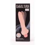 Flexi Vibe Flesh - Realistični vibrator sa testisima, 19.3cm