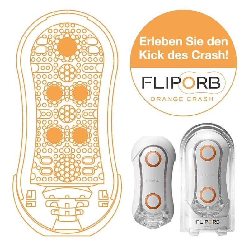 FLIP ORB Tenga - Vodootporni stimulans sa fleksibilnim lopticama, 17,8cm, Bela