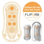 FLIP ORB Tenga - Vodootporni stimulans sa fleksibilnim lopticama, 17,8cm, Bela