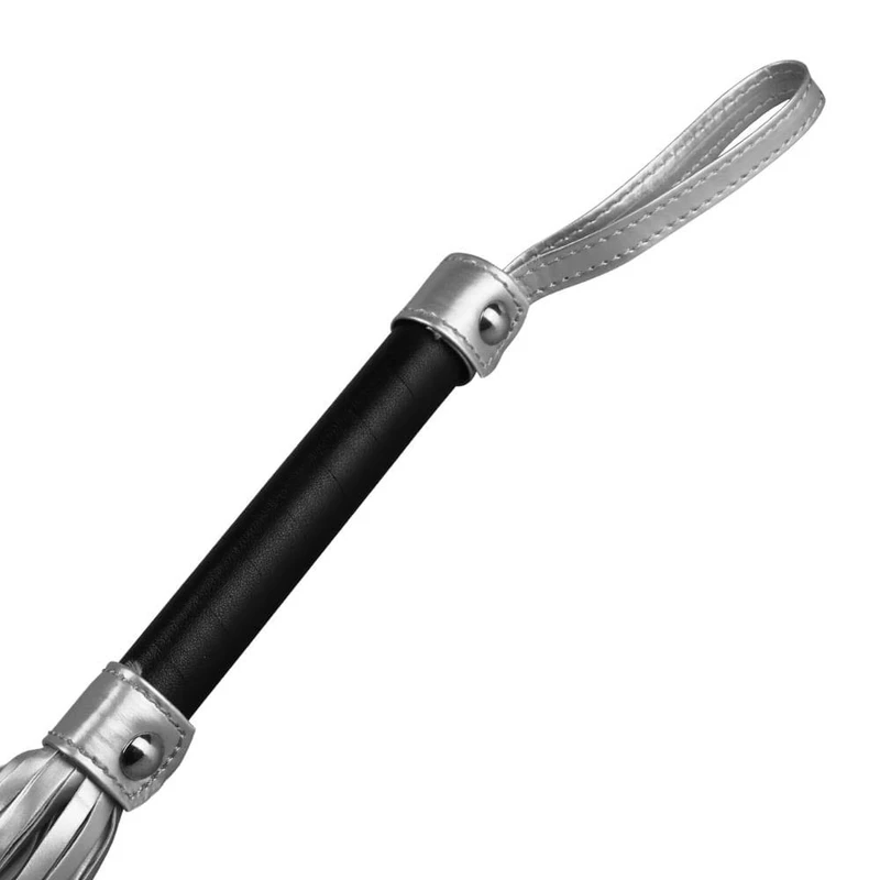 Flogger u crnoj i srebrnoj boji, 45cm - Lovetoy