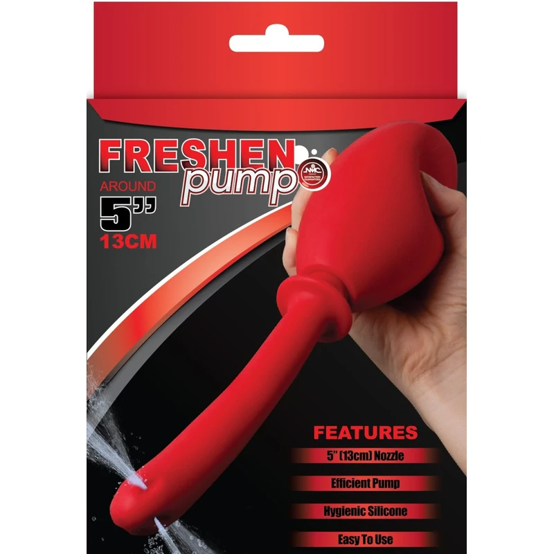 FRESHEN PUMP RED 13cm - Analni irrigator za intimnu higijenu