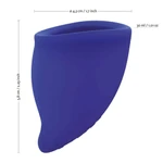 Fun Cup A - Vodootporni menstrualni čašica - Plava, 5 cm