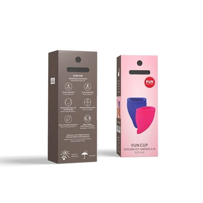 Fun Cup Explore Kit - Menstrualni čaša (Plava) - Sexy Shop