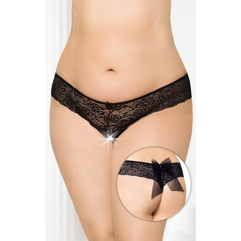 G-string 2436 - Plus Size - Crni - Softline