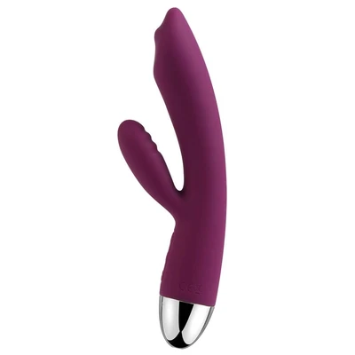 G-tačka vibrator sa klitoralnom stimulacijom, 7 vibracija, ljubičast, vodootporan - Sexy Shop