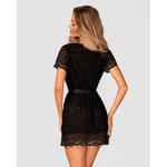 Giully crni peignoir L/XL Obsessive