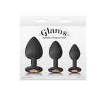 Glam Spades Trainer Set - Crni silikon sa blještavim draguljima
