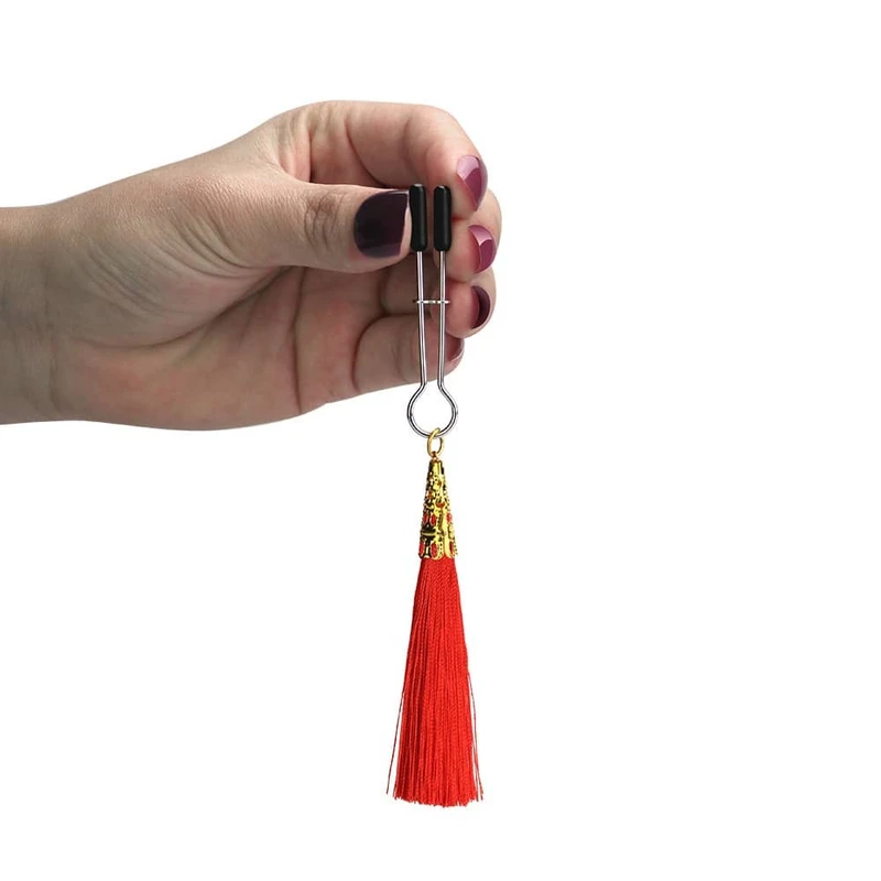 Glamor Tassel Nipple Clamp Crvena