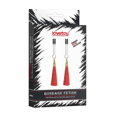 Glamor Tassel Nipple Clamp Crvena - Sexy Shop