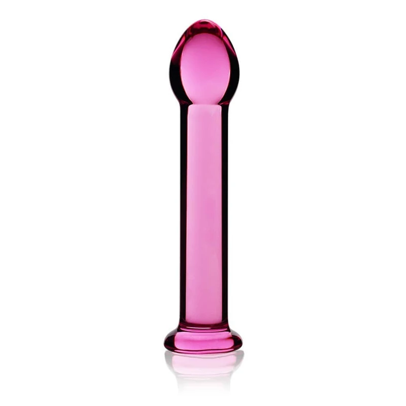 Glass Romance Pink 16cm - Roze Stakleni Dildo 