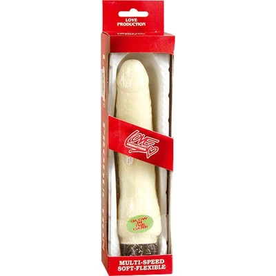 Glow In The Dark Vibrator - Bijeli 20cm, Seven Creations - Sexy Shop