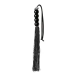 GP Crni Silikonski Flogger sa Pet Drenova, 35 cm