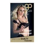 GP Sturdy Crop - Ručno Šivena Pojedinačna Uzda, 31cm, Crna