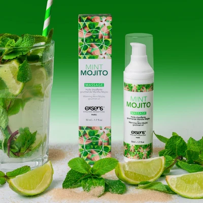Grejuće gurmansko ulje za masažu MINT MOJITO 50ml - Sexy Shop