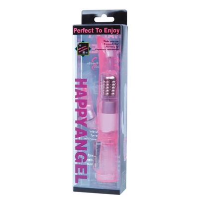 Happy Angel 22 cm Ljubičasti vibrator sa stimulansom klitorisa - Sexy Shop