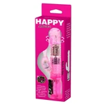 Happy Angel Rabbit Vibrator 22 cm Roze sa Klitoralnom Stimulacijom